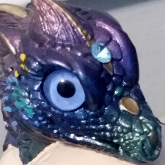 Windstone Editions Hatching Dragon Egg Figurine Peacock Peña 1984 - Picture 3 of 11